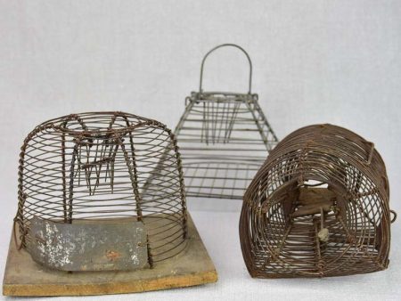 Collection of three early 20th century mouse traps For Cheap