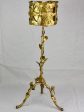 Mid century French baroque jardiniere  plant stand with gold patina and rose motifs Supply