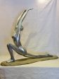 Large vintage resin sculpture of a woman practicing yoga Cheap