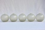 Collection of 10 Murano glass vases - opaque pale gray Online Sale