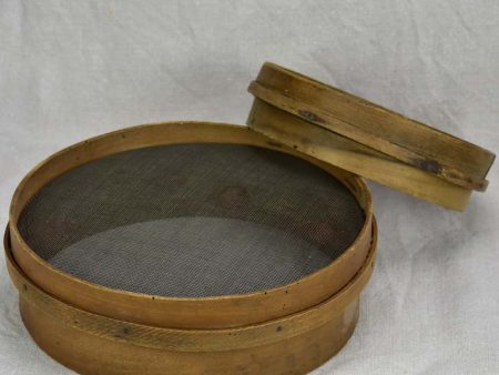 Two antique  French flour sieves For Cheap