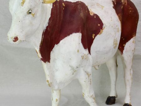 Vintage French paper mache cow Online Sale