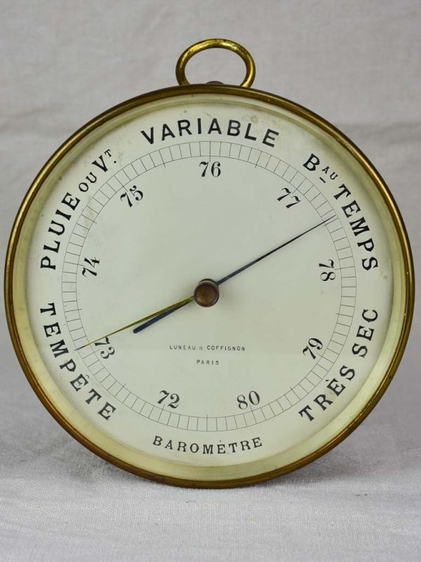 Antique French barometer 8¼  Discount