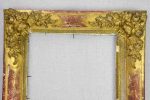 Rustic 19th Century French frame with pretty roses Sale