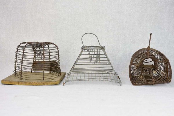 Collection of three early 20th century mouse traps For Cheap