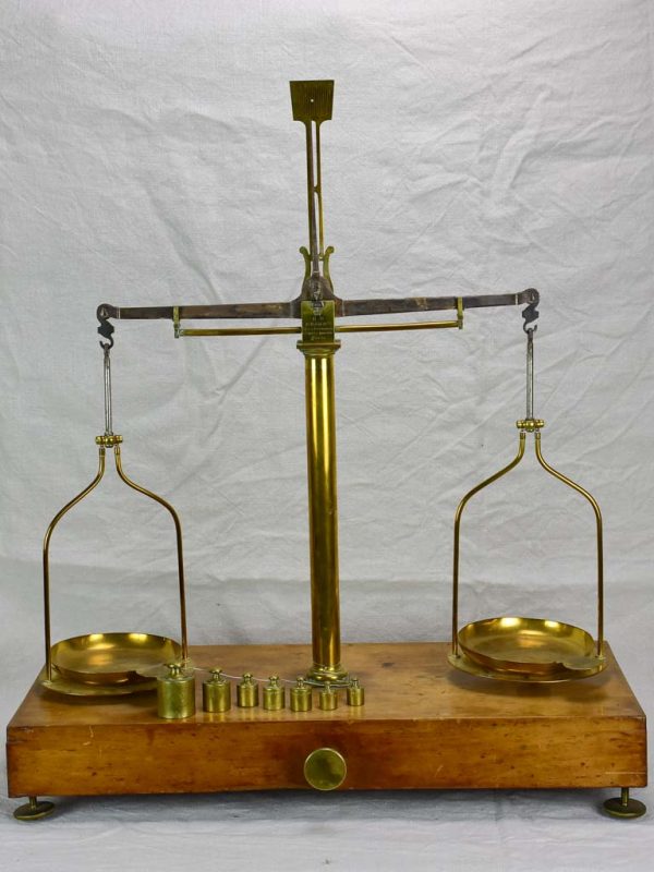 Antique French scales from a Pharmacy, Paris Hot on Sale