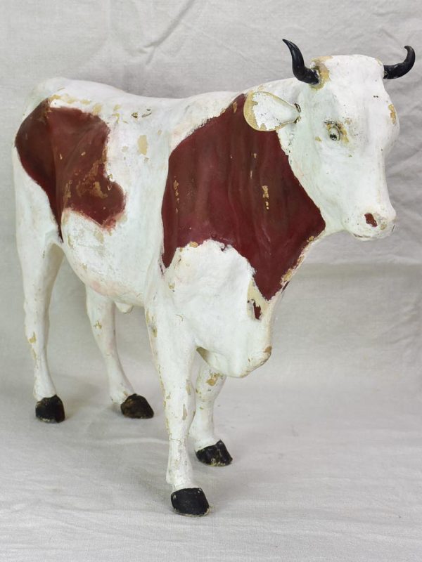 Vintage French paper mache cow Online Sale