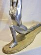 Large vintage resin sculpture of a woman practicing yoga Cheap