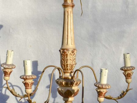 Pretty 5-light Italian chandelier from the late 19th century 19¼  Online now