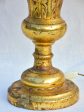 Empire style gilded Church candlestick lamp Discount