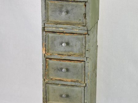 Set of rustic French drawers from a workshop with taupe patina 35¾  Sale