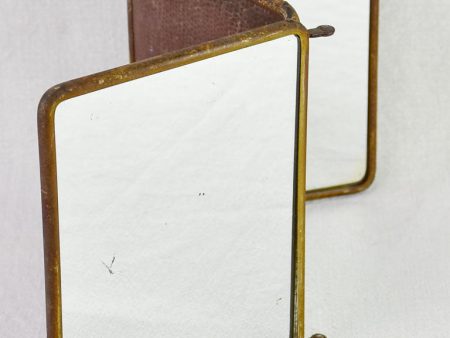 Early 20th-century French barber s mirror with three panels 8¾  Cheap