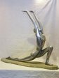 Large vintage resin sculpture of a woman practicing yoga Cheap