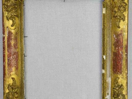 Rustic 19th Century French frame with pretty roses Sale