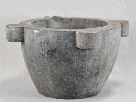 19th century grey marble mortar 14½  Discount