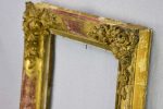 Rustic 19th Century French frame with pretty roses Sale