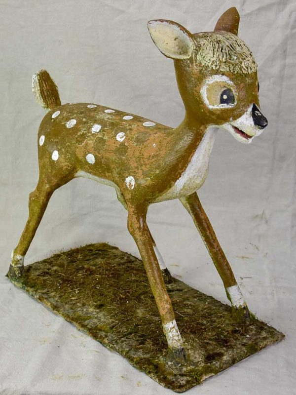 Mid century garden sculpture of Bambi 25¼  Sale