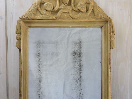 Louis XVI mirror with pediment 20” x 34 ¼   Discount