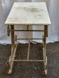 19th Century French butcher s table - Lyre-base with marble top on Sale