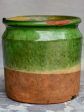 Antique French pot with green glaze Hot on Sale