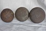 Collection of three antique French petanque balls For Cheap