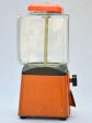 Mid-century French gumball dispenser - orange on Sale