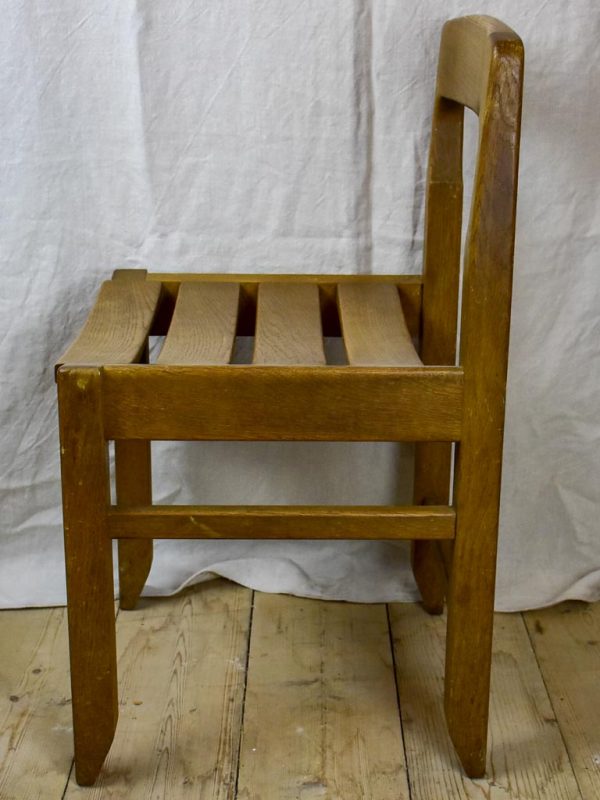 Four 1960 s French oak dining chairs - Guillerme & Chambron on Sale