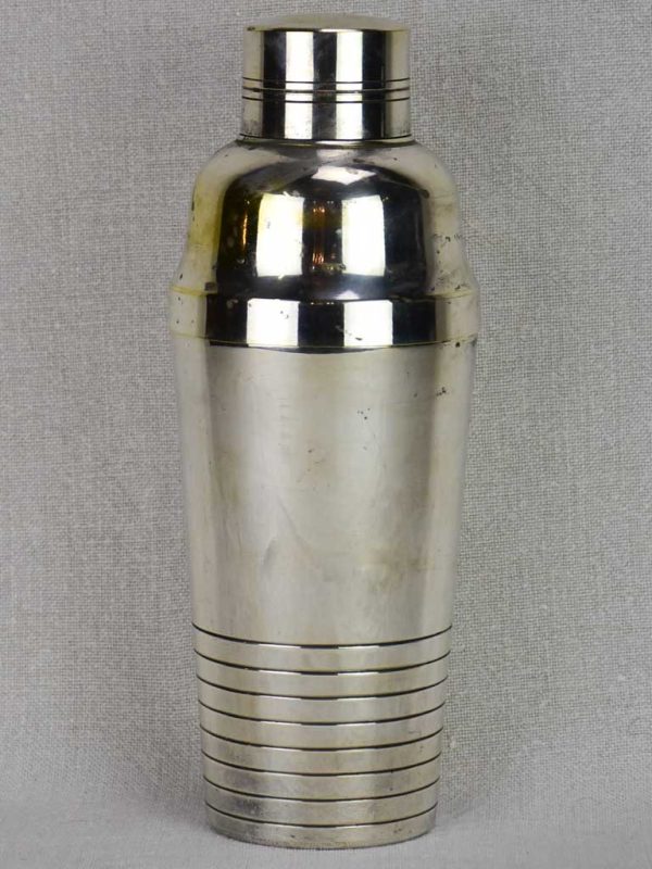 Early 20th century French cocktail shaker - silver plate For Sale