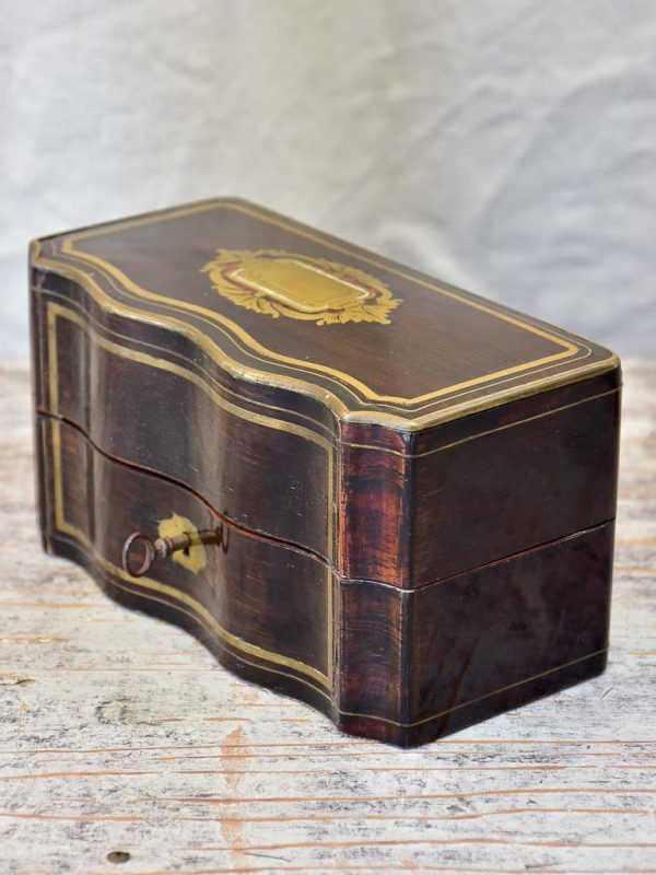 Four Antique Perfume Flasks in Wooden Box Online now