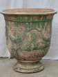 Very large vintage Anduze urn with weathered green glaze 31½  Hot on Sale