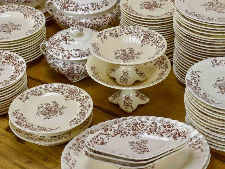 Late 19th Century dinner service. Rubans Longchamp Online Sale