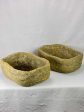 2 rustic garden troughs   planters 20¾  x 13½  For Sale