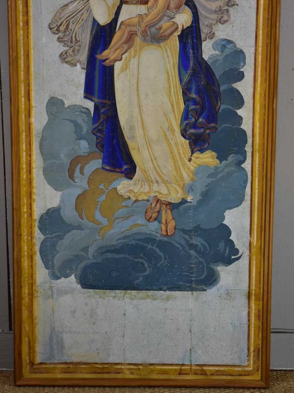 19th Century Italian Iconographic painting - Madonna and Child For Discount