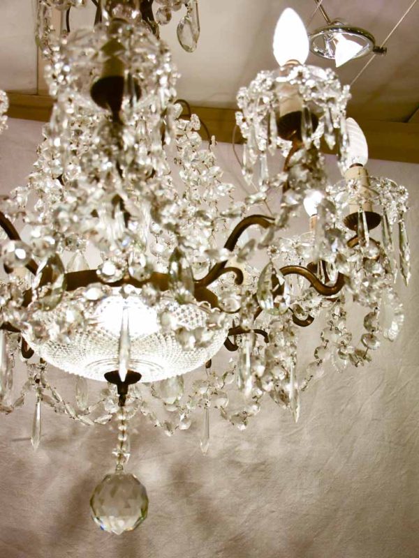 Early 20th Century Baccarat crystal chandelier - ten lights Hot on Sale