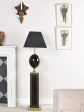 Vintage Le Dauphin floor lamp - black For Sale