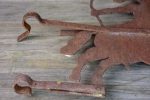 Antique French weathervane - knight   chevalier Hot on Sale