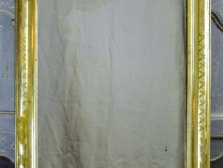 Antique French Louis Philippe mirror with gilded frame 25¼  x 37  Online Sale