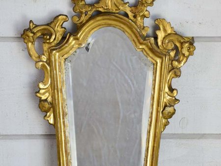 Louis XV mirror with gilt frame and beveled glass 24½  x 15  on Sale