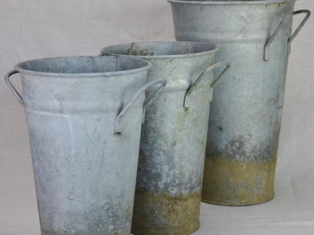 Three rustic florist vases Online Sale