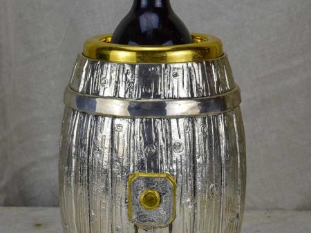 1970 s Italian ice bucket in the shape of a wine barrel Online Sale