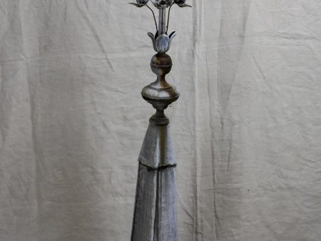 Antique French Lightning rod with flowers Online