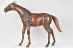 Mid century statue of a horse - leather Fashion