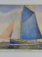 Antique Paul-Émile Pajot (1873-1929) Lighograph and pencil boat 26  x 19  Online Sale