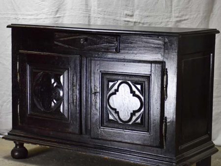 Superb Louis XIII buffet with black lacquered finish 50½  Fashion