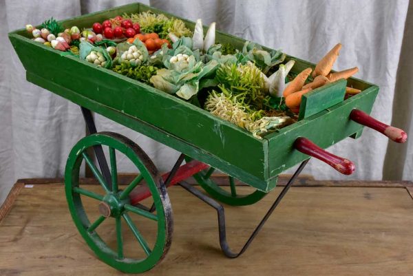 French children s toy wheelbarrow with handmade fruit and vegetables Online Sale