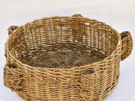 1960 s French woven rattan basket with candle holders 14½  For Cheap