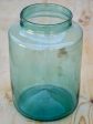 Antique French preserving jar with blue   green glass For Cheap