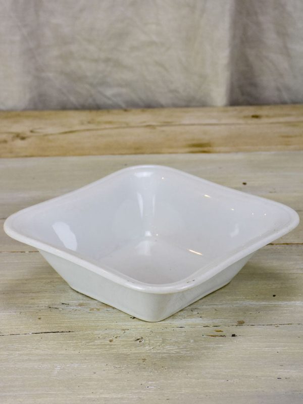 Antique white porcelain square bowl Cheap