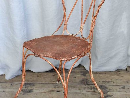 Playful Antique French Rusted Garden Chair Fashion