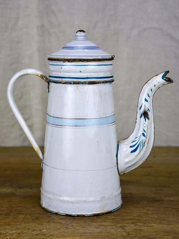 Antique French enamel cafetière Cheap